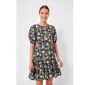 Saylor Anthropologie Carmella Mini Dress Floral Printed Ruffle Tiered S 274956